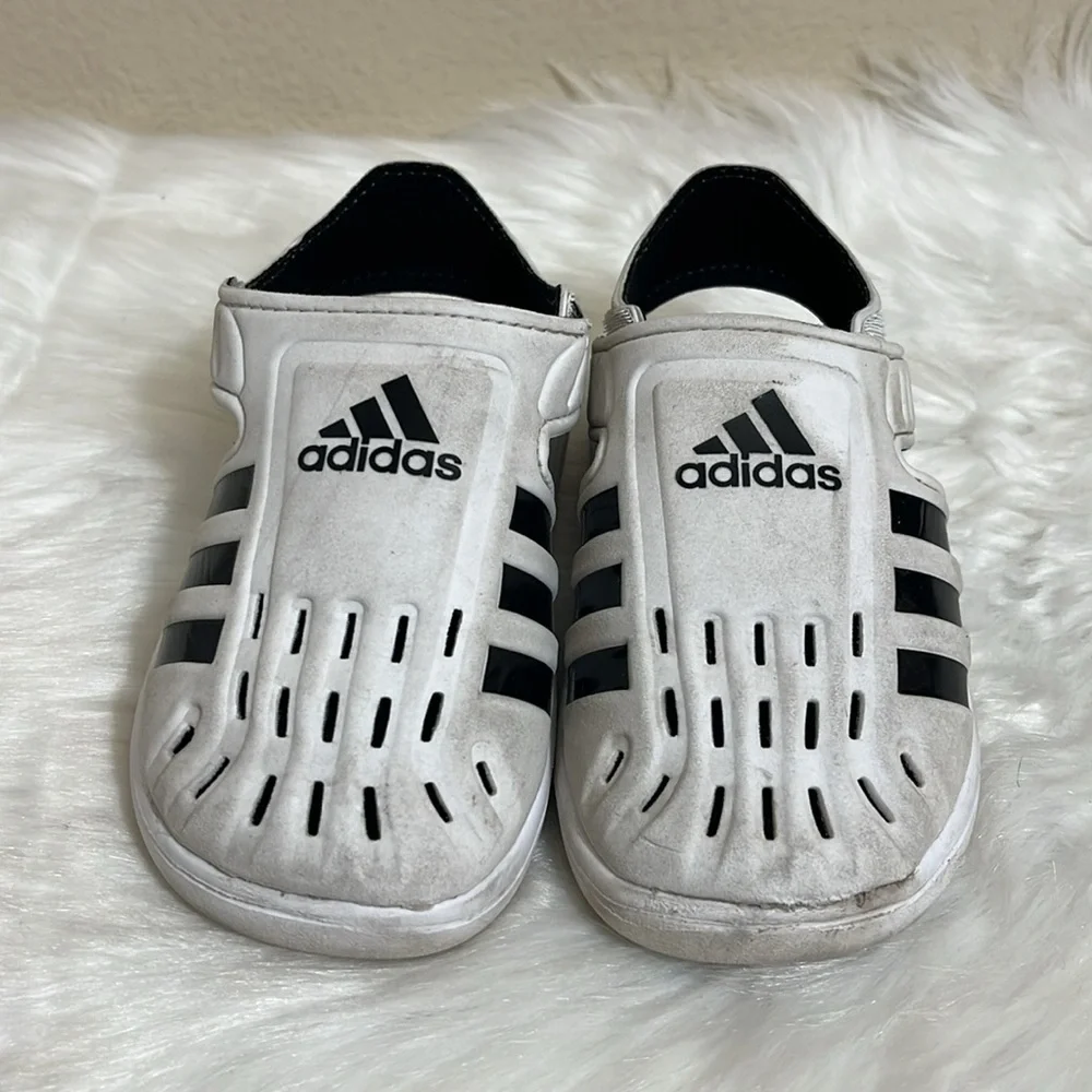 Adidas Black White Sandals